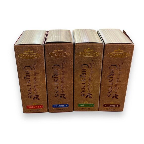 Hallmark Keepsake Twas The Night Before Christmas Ornament Set Clement Moore 01' - Picture 2 of 6